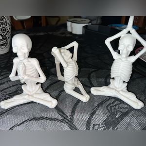 Three Yoga Skeletons